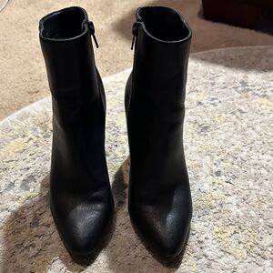 Elegant Black Ankle Boots 4” Block heel
